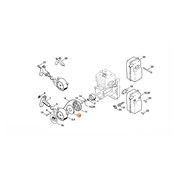 STIHL  Sprężyna powrotna 1118 190 0600